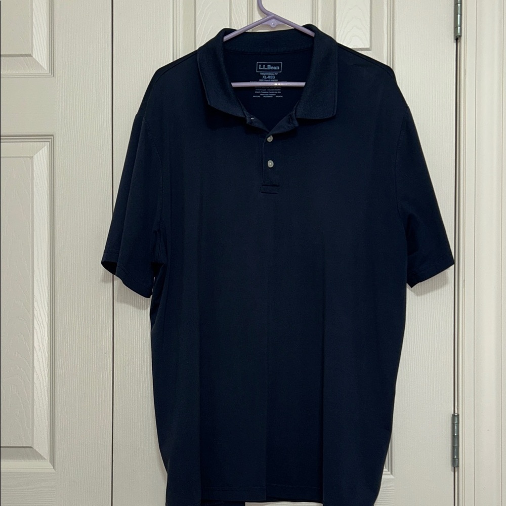 L.L. Bean Men's Dark Blue Polo Shirt